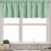 Ambesonne Damask Window Valance Modernized Antique Damask 54 X 12 Pale Teal and Cream