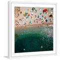 Marmont Hill Inc Marmont Hill - Packed Beach by Karolis Janulis Framed Painting Print - Multi