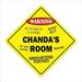 SignMission X-Chandas Room 12 x 12 in. Crossing Zone Xing Room Sign - Chandas