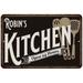 Robin s Kitchen Sign Metal Wall 16 x 24 Matte Finish Metal 116240019103