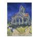 Trademark Fine Art The Church In Auvers Canvas Art by Van Gogh