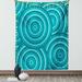Teal Decor Wall Hanging Tapestry Abstract Aboriginal Dot Painting Australian Indigenous Folk Artwork Circle Shapes Bedroom Living Room Dorm Accessories 60 X 80 Inches Gift Ideas by Ambesonne