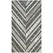 SAFAVIEH Studio Leather Byrne Geometric Area Rug Ivory/Dark Grey 3 x 5