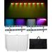 (4) Chauvet COLORSTRIP 4-Channel DMX LED Multi-Color DJ Light Bars + DJ Facade