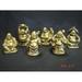 Set of Small Golden Buddha Statues