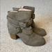 American Eagle Outfitters Shoes | American Eagle Heeled Booties Taupe | Color: Gray/Tan | Size: 9