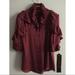 Gucci Tops | Gucci Nwt Runway Silk Ruffle Blouse Wrtw Raspberry | Color: Brown/Red | Size: 38