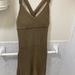 Athleta Dresses | Athleta Green Olive Knit Cross-Back Dress | Color: Green | Size: S