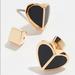 Kate Spade Jewelry | Last Onehpkate Spade Heritage Heart Earrings Black | Color: Black/Gold | Size: Black