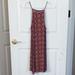 Brandy Melville Dresses | Brandy High Neck Dress | Color: Red/Tan | Size: Os