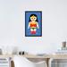 East Urban Home Toy Wonder Woman by Rafael Gomes - Graphic Art Print Canvas in Blue/White/Yellow | 26 H x 18 W x 1.5 D in | Wayfair
