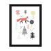 East Urban Home Fox Forest I by Victoria Borges - Graphic Art Print Paper in Black/Green/Red | 24 H x 16 W x 1 D in | Wayfair