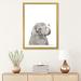 East Urban Home Baby Elephant by Sisi & Seb - Graphic Art Print Paper/Metal in Black/Gray/White | 32 H x 24 W x 1 D in | Wayfair