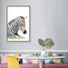 East Urban Home Sleeping Baby Zebra by Watercolor Luv - Painting Print Canvas/Metal in Gray/Green | 60 H x 40 W x 1.5 D in | Wayfair