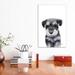 East Urban Home Miniature Schnauzer Puppy by Watercolor Luv - Painting Print Canvas in Black/White | 18 H x 12 W x 1.5 D in | Wayfair