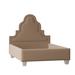 My Chic Nest Meela Solid Wood & Upholstered Platform Bed Upholstered in Brown | 65 H x 80 W x 87 D in | Wayfair 559-108-1110-K