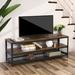 Williston Forge Grenier TV Stand for TVs up to 65" Wood/Metal in Brown | Wayfair 02197E072C3041CA92B54B30B28A7002