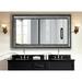 Trent Austin Design® Harrogate Modern & Contemporary Bathroom/Vanity Mirror in Black | 74.5 H x 33 W x 1.125 D in | Wayfair