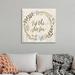 The Holiday Aisle® Rustic Christmas IV by Grace Popp - Textual Art Print on Canvas Canvas | 16 H x 16 W x 1.25 D in | Wayfair