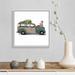 The Holiday Aisle® Christmas Cars IV by Jennifer Paxton Parker - Painting Print on Canvas Canvas | 18 H x 18 W x 1.75 D in | Wayfair