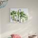 Dakota Fields 'Boho Plant Scene w/ Cacti & Succulents in Pots' Watercolor Painting Print Canvas in Black/Green | 24 H x 30 W x 1.5 D in | Wayfair