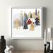 The Holiday Aisle® Christmas Chalet I by Victoria Borges - Painting Print on Canvas in Green | 22 H x 22 W x 1.75 D in | Wayfair