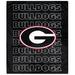 Georgia Bulldogs 60" x 70" Echo Wordmark Lightweight Blanket