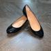 J. Crew Shoes | J. Crew Black Janey Patent Leather Ballet Flat Shoes 7 | Color: Black/Gold | Size: 7