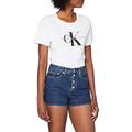 Calvin Klein Jeans Women's HIGH Rise Short, Blue (DA081 Dark Blue Stone Shank ICN 1BJ), 31W