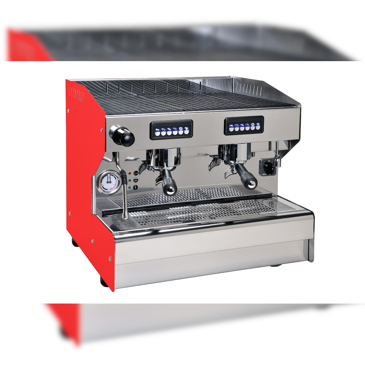 GMG Siebträger - Espressomaschine BAROSSI Professionale Compact 2 Gr. Autom. - Farbe: Rot