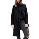 Sexy Dance Womens Woolen Trench Coat Long Outwear Winter Warm Cardigan Overcoat Solid Plus Size 5XL Black