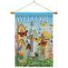 Breeze Decor Welcome Butterfly Houses - Impressions Decorative Dowel w/ String House Flag Set HS100047-BO-03 in Gray/Green | Wayfair