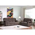 Red Barrel Studio® Reclining 2 Piece Living Room Set Microfiber/Microsuede in Brown | 40 H x 81 W x 35 D in | Wayfair Living Room Sets