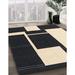 Black/White 96 x 0.35 in Indoor Area Rug - East Urban Home Abstract Black/Beige Area Rug Polyester/Wool | 96 W x 0.35 D in | Wayfair