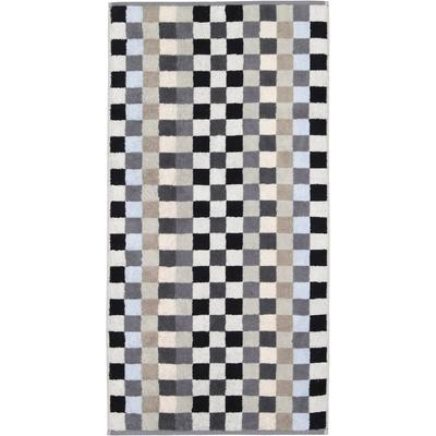 Cawö Handtücher Unique Karo 942 anthrazit - 77 Handtuch 50x100 cm Grau Image