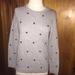 J. Crew Sweaters | J.Crew Grey Polka Dot Sweater Small Jcrew | Color: Black/Gray | Size: S