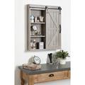 Joss & Main Enora 1 - Door Medicine Cabinet Wood in Gray | 27.55 H x 21.65 W x 5.7 D in | Wayfair 9C49BE401A9E4C9FB8BBA06C0476DB01