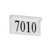 Symple Stuff Brisco 5-Tile Address Plaque Frame Metal | 6.88 H x 12.25 W x 2.25 D in | Wayfair 96091S-15