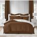 Colcha Linens Brunswick Bed Skirt in Brown | 18 H x 54 W x 76 D in | Wayfair CPP-BW-CP-BE-FU