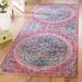White 36 x 0.23 in Area Rug - Bungalow Rose Smead Oriental Turquoise/Fuchsia Area Rug Polyester/Cotton | 36 W x 0.23 D in | Wayfair