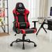 ORORA DEC Gaming Chair Faux Leather in Red/Black | 48.5 H x 26.75 W x 21 D in | Wayfair HB-B2060-RED
