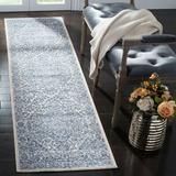 Gray 24 x 0.31 in Area Rug - Langley Street® Evart Oriental Handmade Tufted Navy/Light Area Rug | 24 W x 0.31 D in | Wayfair