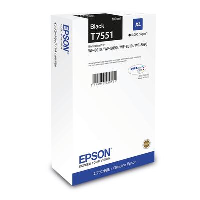 Original Epson C13T755140 / T7551 Druckerpatrone Schwarz