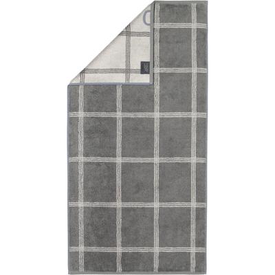 Cawö - Cawö Handtücher Luxury Home Two-Tone Grafik 604 schiefer - 77 1 ct Weiss