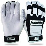 Franklin Sports MLB CFX Pro Baseball Batting Gloves - Pearl/Black - Adult XX-Large