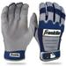 Franklin Sports MLB CFX Pro Baseball Batting Gloves - Gray/Navy - Adult Medium