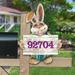 Designocracy Bunny Greeter Wall Mount Wood in Brown | 12 H x 8.3 W x 0.5 D in | Wayfair MA81544232-12