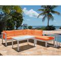 Panama Jack Outdoor Sandcastle 4 - Person Outdoor Seating Group | Wayfair PJO-2601-WHT-SET/SU-706