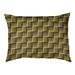 Tucker Murphy Pet™ Cheng Fractured Designer Pillow Fleece, Polyester in Green/Brown | 8 H x 28 W x 6 D in | Wayfair