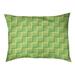 Tucker Murphy Pet™ Cheng Fractured Designer Pillow Fleece, Polyester in Green | 8 H x 28 W x 6 D in | Wayfair 734C4DD82D0846C1B98CF0848DB5CAA9